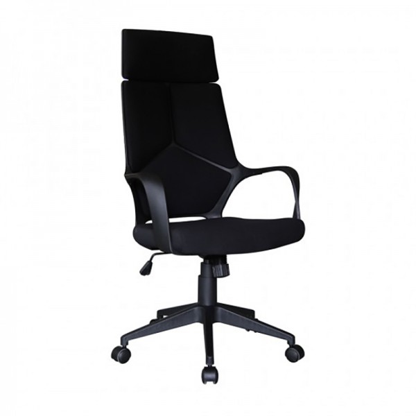 ADJ. OFFICE CHAIR W. GAS LIFT BLACK